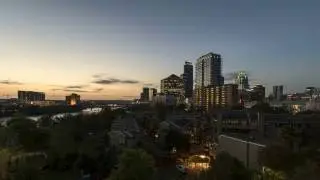 Downtown Austin Sunset Timelapse