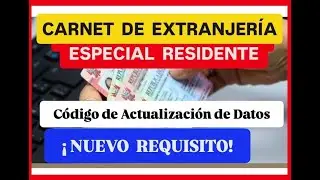 Alien Registration Card New Requirement / Data Update Code.