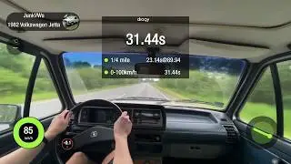 Volkswagen Jetta 1 mk1 1.6D 0-100 km/h