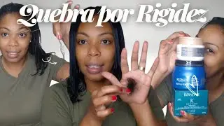 Cabelo com Alisamento Acido com Quebra e Rigidez.