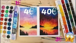 ACUARELAS Y PINCELES CAROS VS BARATOS | YourCreativeChannel