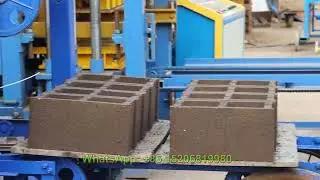 QT4-24 semi automatic vibrtation cement concrete brick making machine for hollow blocks bricks paver