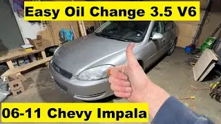 Как заменить масло в Chevrolet Impala 3.5 V6 06 07 08 09 10 11 12 13 2006 2007 2008 2009 2010 2011