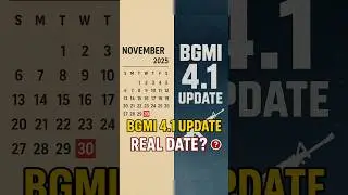 BGMI 4.1 Update Date: Leaks vs Official! | BGMI #bgmi