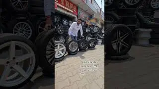 Cheapest alloy tyres #chandigarh #viralreels #wheels omkar tyres