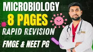 MICROBIOLOGY Rapid Revision Made Easy 🔥 8-Page Power Notes for FMGE & NEET PG #fmge #neetpg #neet