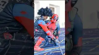 Stealth mission failed w/@whoachriswhoa @AkemikunCosplay #deadpool #spiderman #spiderverse
