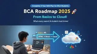 Best Learning Path for BCA Students | From HTML, CSS, JS to Cloud Computing | Step-by-Step Plan