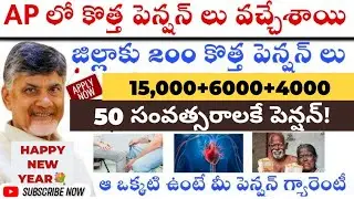 ఏపీలో కొత్త పెన్షన్లు 2026 | AP NEW PENSIONS 2026 | NTR Bharosa pensions Big update 