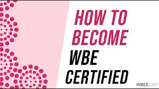 Becoming a Certified WBE