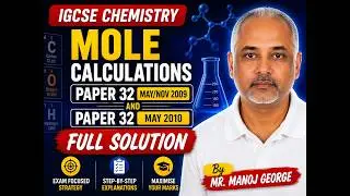 IGCSE MOLE CALCULATIONS PAPER 32 YR 2009 AND 2010