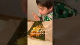 anak Bule Batak yah begini, selera Indonesia 🇮🇩 #batak #nasikuning #anakbule #shortvideo