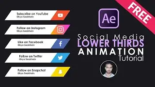 Social Media Lower Thirds After Effects Tutorial 2020 in Urdu | Social Media Lower Thirds Animation