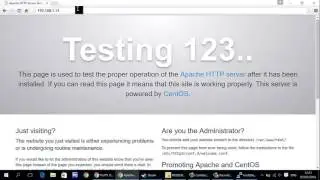 installing webserver in centos 7
