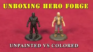 Распаковка Hero Forge: сравнение и обзор неокрашенных и цветных миниатюр в 4K