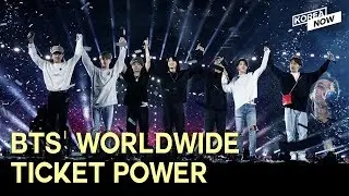 BTS take over concert industry with No.2 ticket power