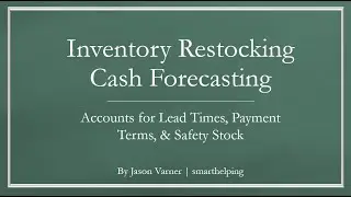 Inventory Restocking Plan with Dynamic Lead Times - Excel Tool