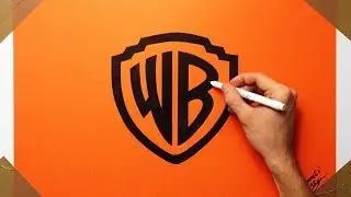 How To Draw Warner Bros Logo | Pictures On Orange Paper
