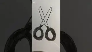 How to draw a Scissors for kids | Scissors Easy Draw Tutorial