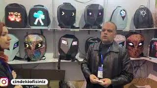 LED EKRAN gözlü YENi trend MOTORCU çantaları OKUL çantaları