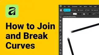 How to Join and Break Curves in Affinity 