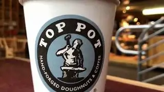 Top Pot Doughnuts - favorite coffee shop with delicious doughnuts in downtown Seattle, WA