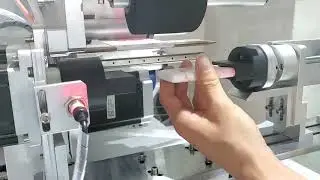 semi auto sticker labeler for perfume flat box #manufacturer #labelmachine #fyp