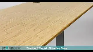 Bamboo   Electric Standing Desk pan