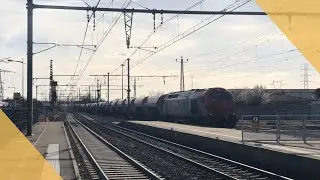 [Portet-St-Simon] Rare : Manoeuvre d'un train de marchandises en gare