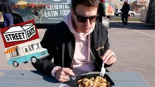 STREET EATS Food Trucks. Trying something new (Jerk Chicken Poutine/ Street Fried Rice)