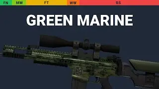 SCAR-20 Green Marine - Skin Float And Wear Preview