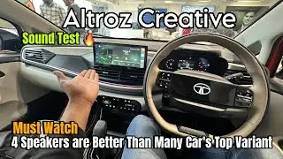Tata Altroz Creative Music System Test | Hest Sound System By Tata | Altroz Review
