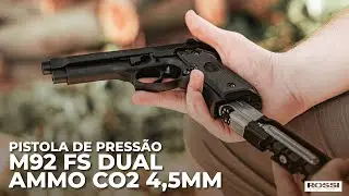 Review completo: Pistola de pressão M92 FS Dual Ammo CO2 4,5 mm