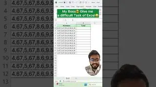 Босс дал сложную задачу по Excel😅‼️ Я показал ему потрясающий трюк с Excel #exceltips #exceltricks