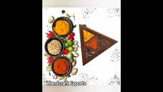 Wandcraft Exports Wooden Spice Box #spicebox #handicraft #wandcraftexports