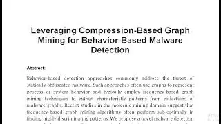 Leveraging Compression Based Graph Mining for Behavior Based Malware Detection