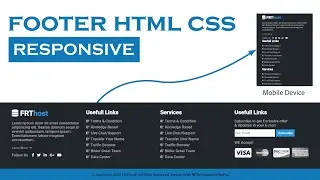 Responsive Footer Design Using Html & Css