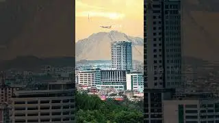 Once in a Lifetime Shot| Building, Mountain & Plane in One EPIC Frame! #shorts #afghanistan
