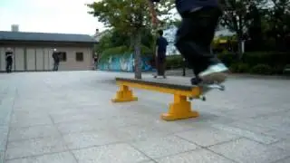 Tre&deg;sb crew Trick by tatsuya  Frontside Hurricane Grind !!