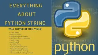 Everything About Python String [PART 1] | Pycyber Academy