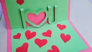 Propose card special for Valentin's  | Valentine's Gift card making/वेलेंटाइन पेपर क्राफ्ट