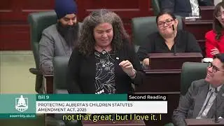 Sarah Elmeligi debates Bill 9, Trans Rights, Notwithstanding clause in Alberta Legislature