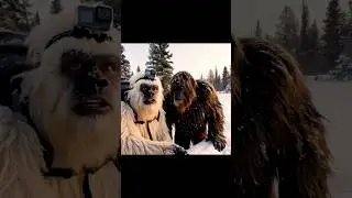 Yeti and Bigfoot STEAL A PLANE #bigfootvlog #ai #veo3 #yetivlog #bigfoot #yeti