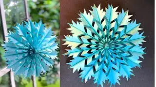 DIY Paper Snow Flakes❄️ || Paper Craft for Christmas || Christmas Decoration Ideas