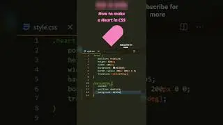 Heart ❤️ By CSS || MrX Coding