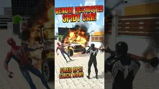 Venom Destoyed Spidermans Car 😱 Benny Modified 😲 #shorts #shortsfeed #viral