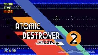 Sonic 8 Bit Mania Plus ft. Atomic Destroyer Zone || Walkthrough (720p/60fps)