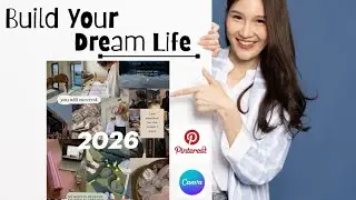 How I Created My Dream Board 🧿 using Pinterest and Canvas|Manifest your dream life✨