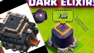 Clash of clans- Townhall 9 dark elixir farming strategy  without archer queen