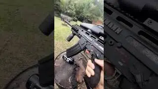 x7 phenom  paintball marker... semi auto, full auto... #batalha #paintball #realaction